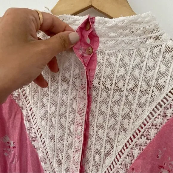 LOVESHACKFANCY Viola Dress in Pink - Picture 8 of 12